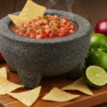 Nine varieties of fresh homemade salsa