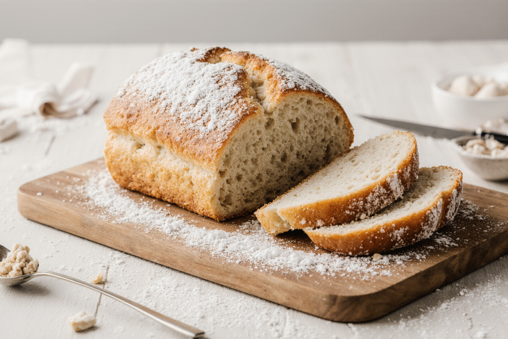 Scientifically perfect no-yeast bread with ideal crumb structure