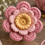 3D Crochet Rose – Easy Step-by-Step Crochet Tutorial