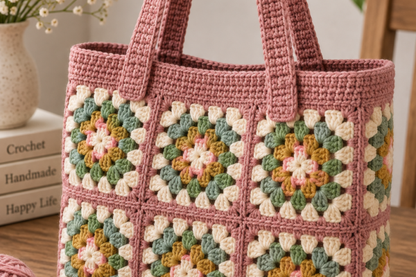 Granny Square Tote Bag – Easy Crochet Tutorial