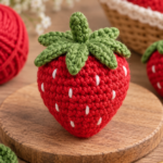 Mini Crochet Strawberry – Easy Amigurumi Tutorial